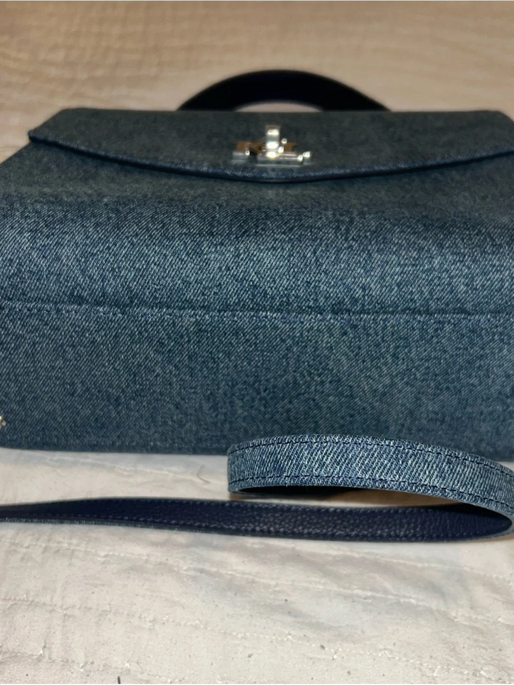 Polo by Ralph Lauren Denim-Style Top Handle Satchel - Blue